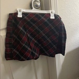 Plaid skort